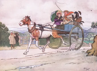 Jeg kørte den gamle piebald